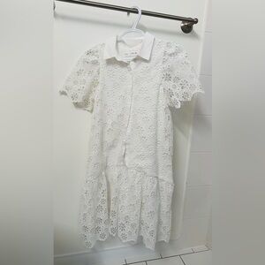 Zara Cream Floral Lace Blouse for girls - Price Negotiable